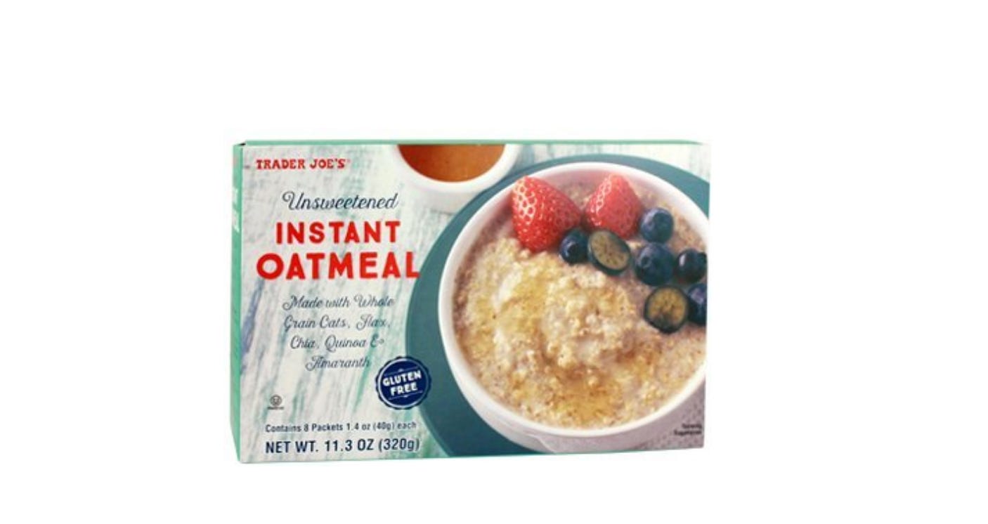 trader joe's oatmeal