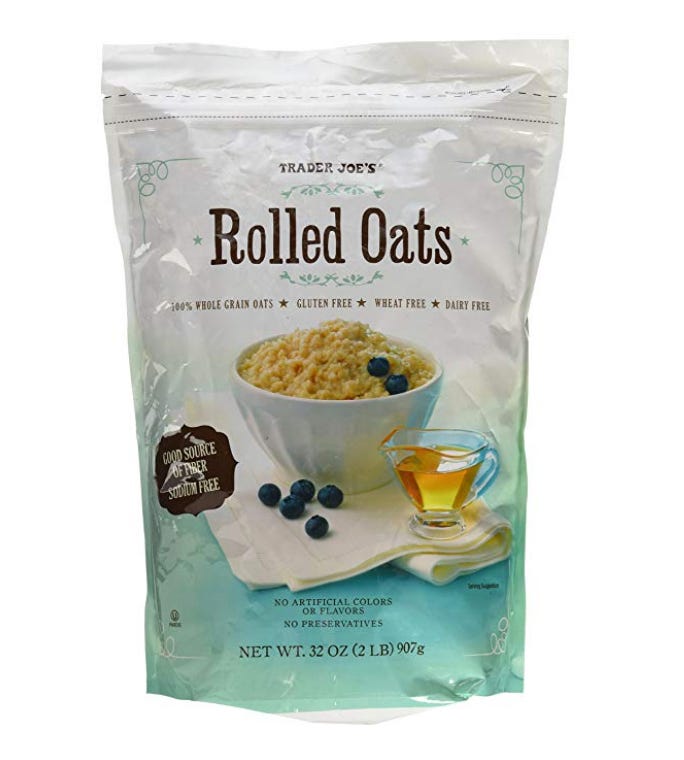 trader joe's rolled oats 