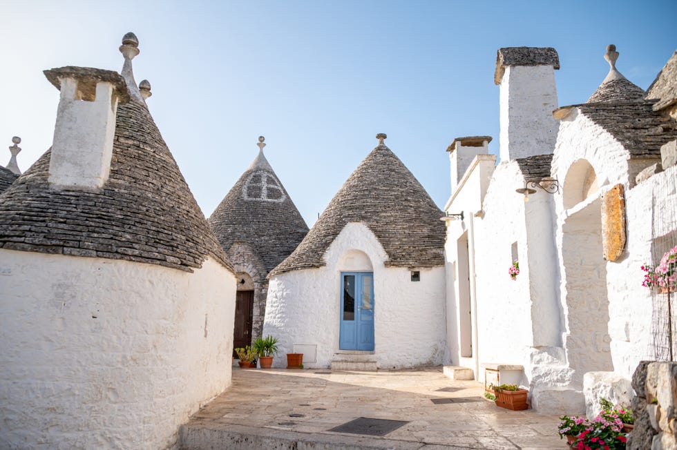 traditional apulian trulli houses apulia, italy