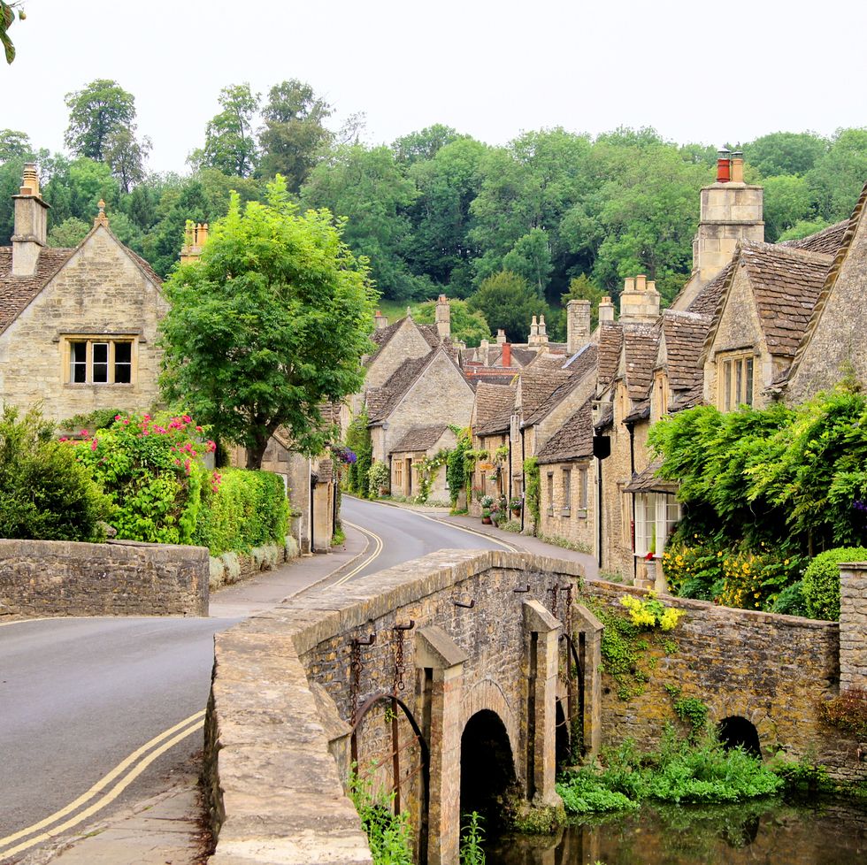 traditional cotswold village, england
