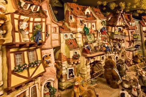 Traditional German Christmas decoration. Rothenburg ob der Tauber. Bavaria. Germany. Europe