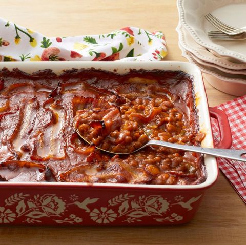 traditional new year's day food baked beans