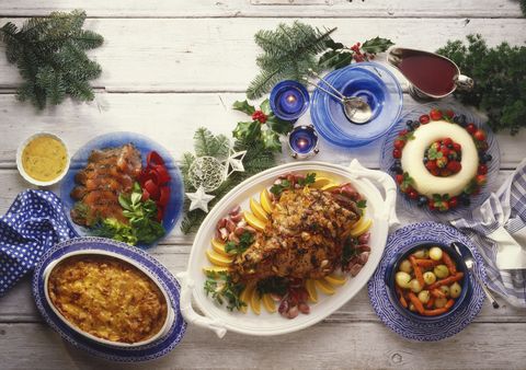 Traditional Norwegian Christmas buffet