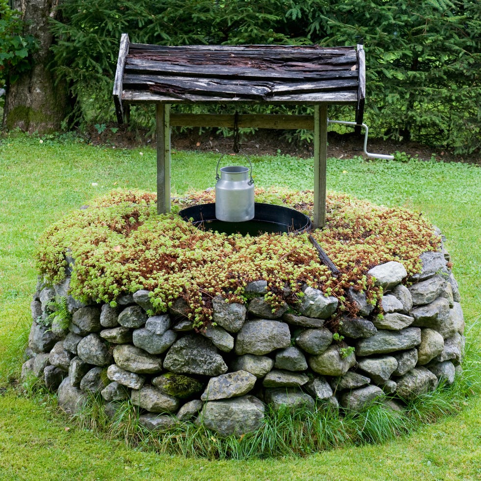 Traditional Well, Olden Village, Nordfjord, Norway traditional well, olden village, nordfjord, norway