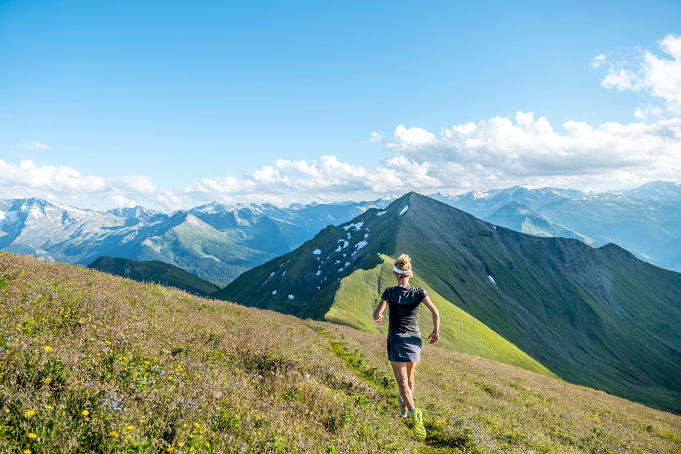 hardloper in gastein in oostenrijk