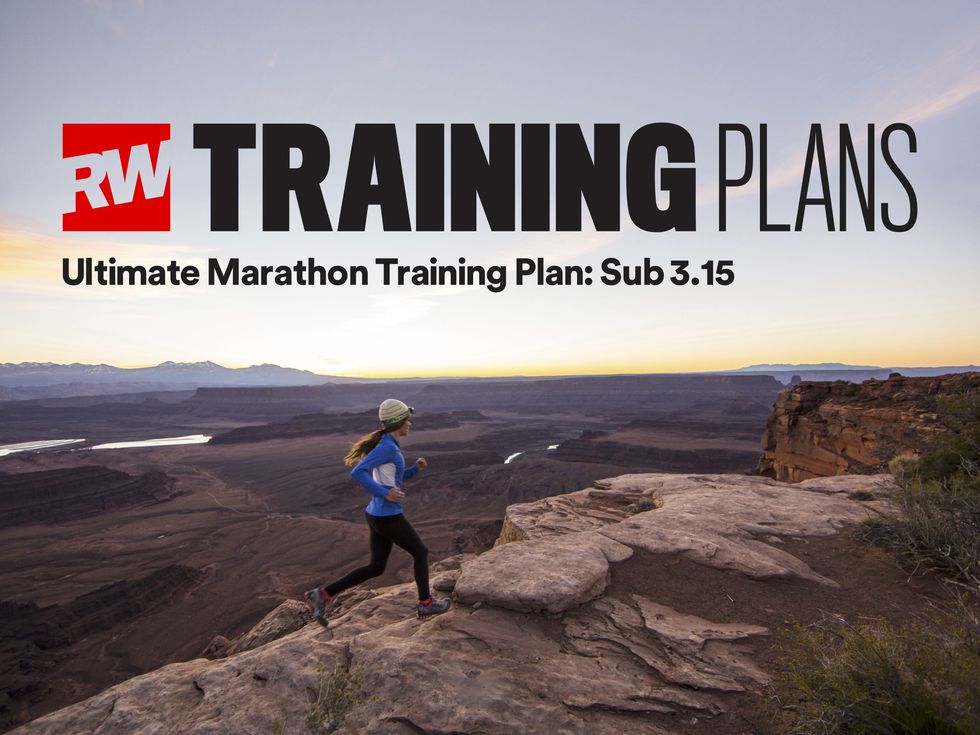 Sub-3:15 marathon training plan