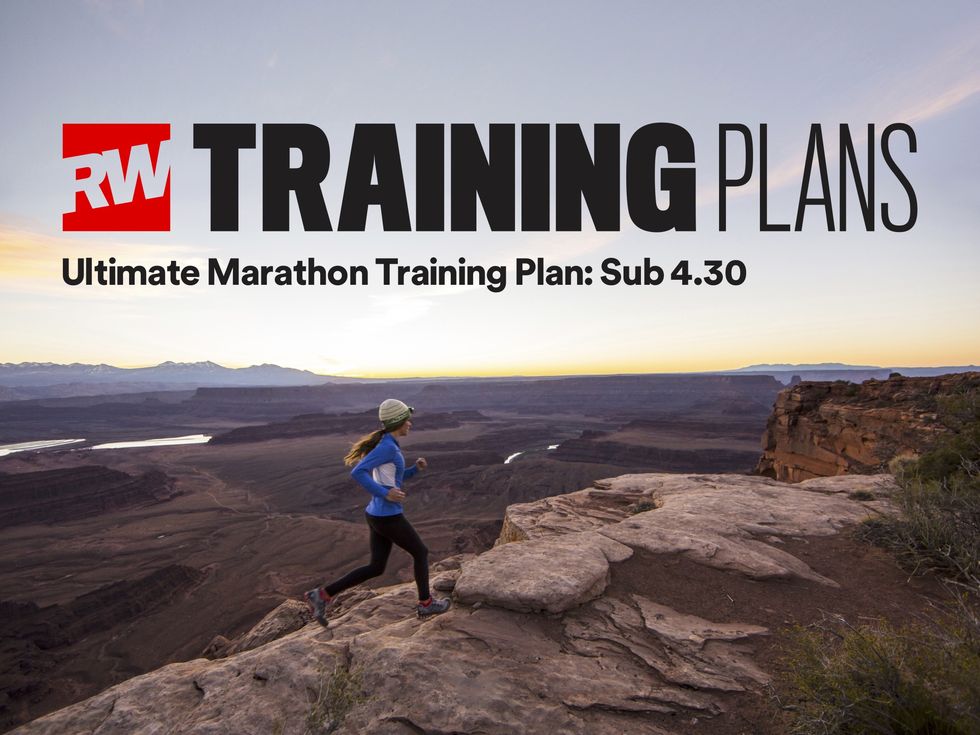 Sub-4:30 marathon training plan