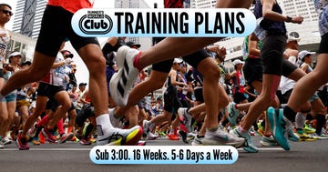 runner's world club sub 3 hour marathon plan