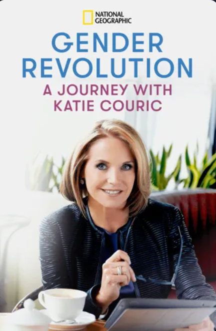 cover for a documentary on gender issues hosted by katie couric
