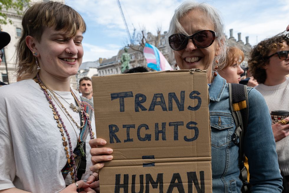 trans liberation emergency protest in london