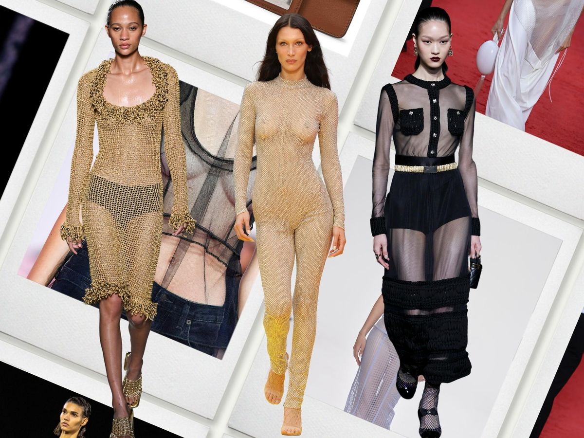 Los vestidos transparentes y otros looks de las famosas en la Semana de la  Moda de París