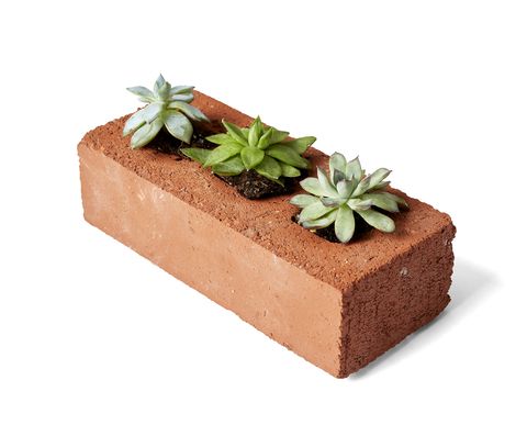 trash to treasure ideas - brick planter