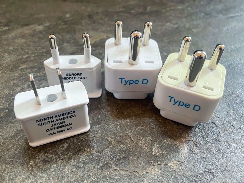 different types of travel adapters