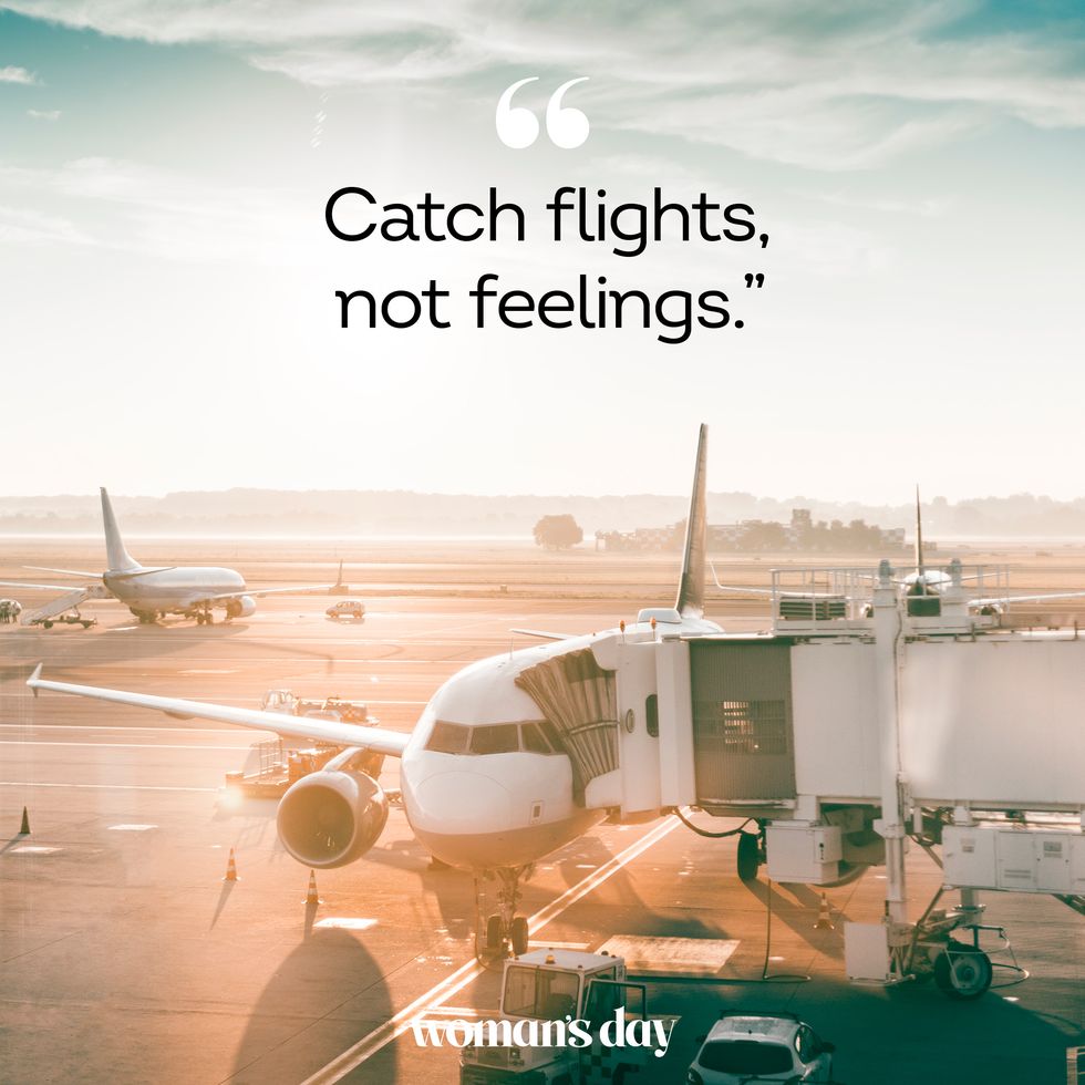 travel captions catch flights not feelings