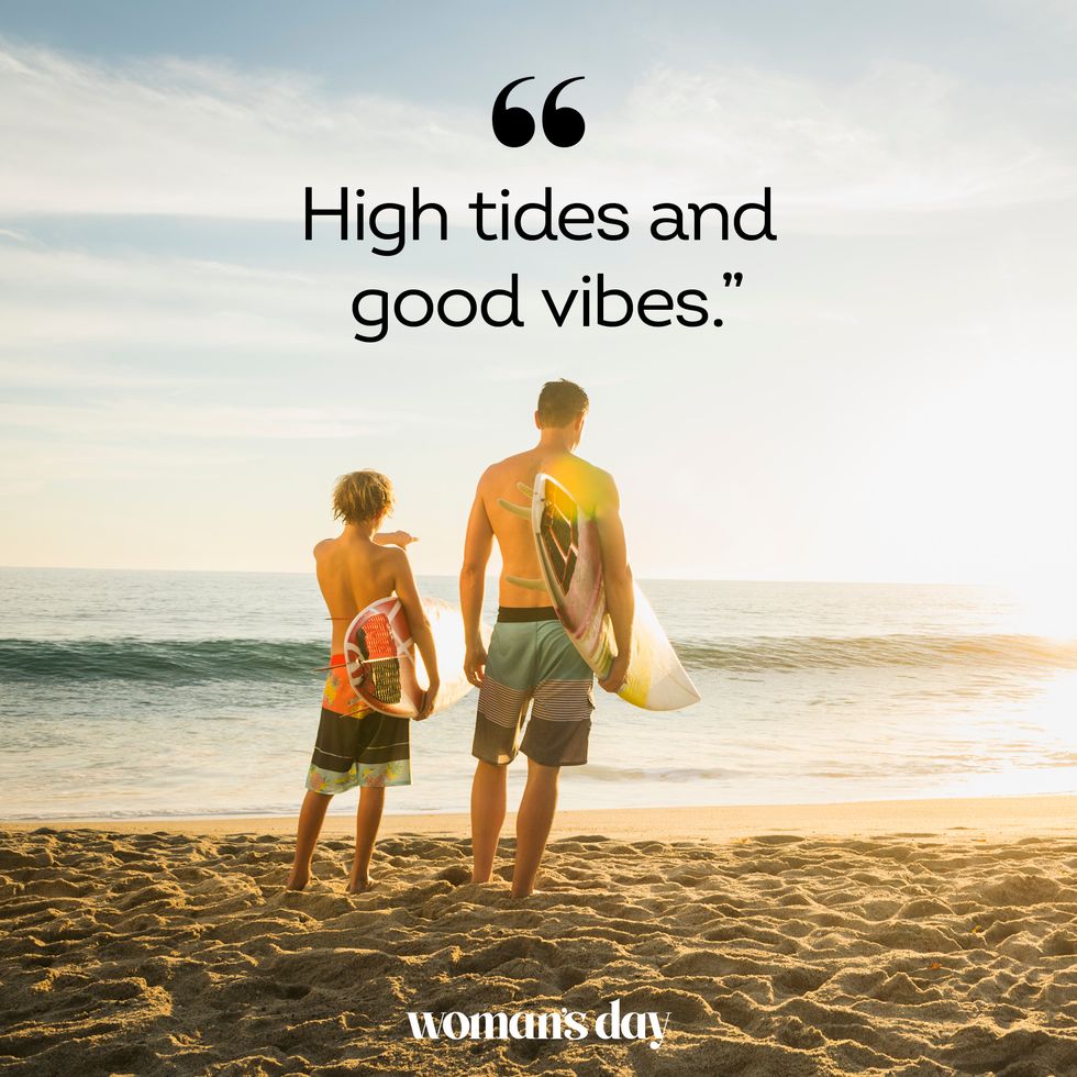 travel captions high tides and good vibes