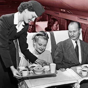 airport etiquette a group of people around a table
