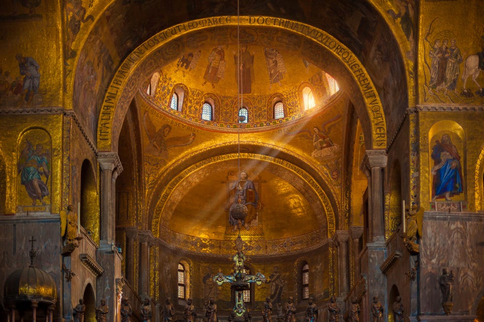 interior of basilica di san marco, venice, italy