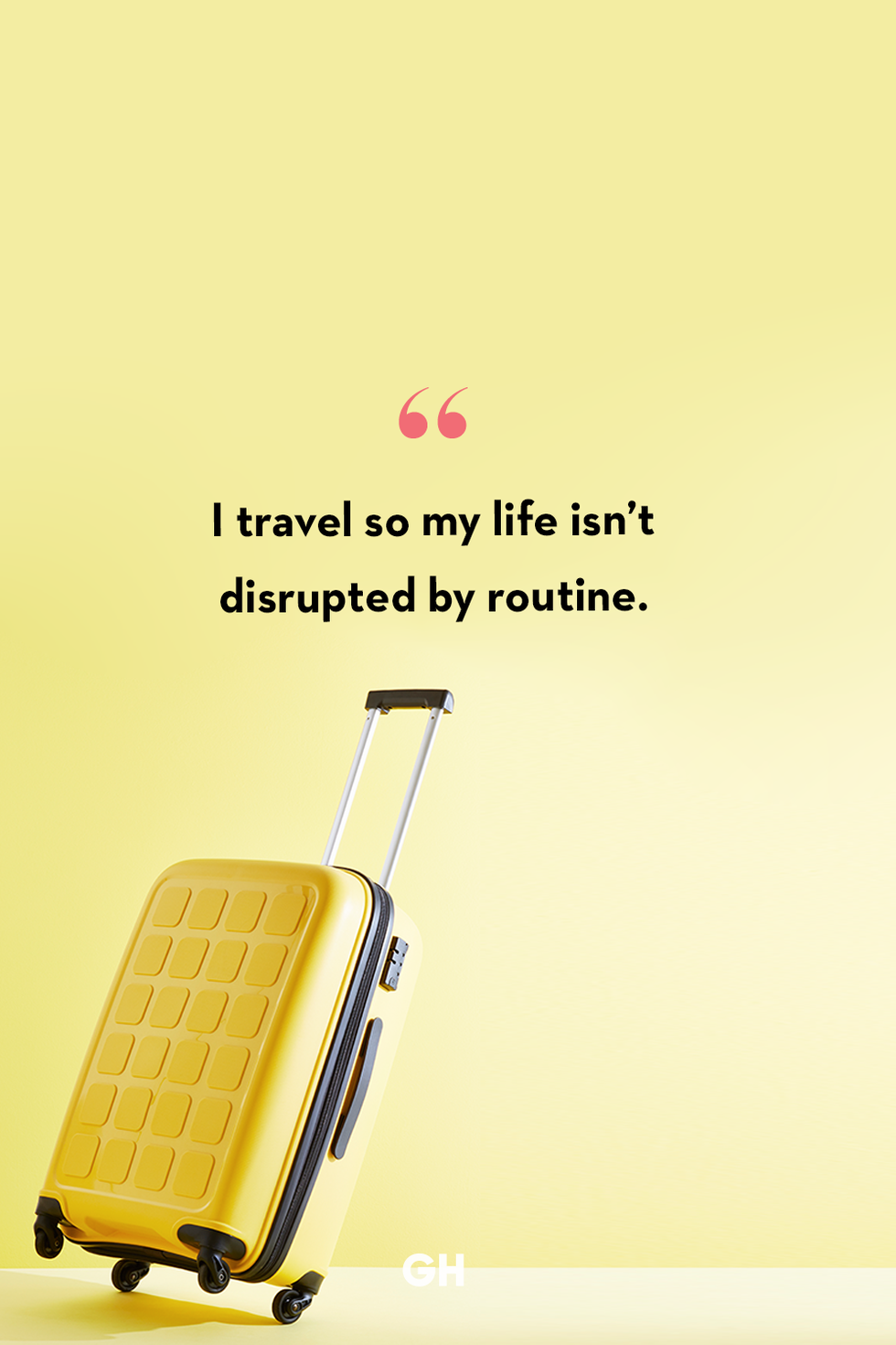 a quote slide with a yellow rolling suitcase