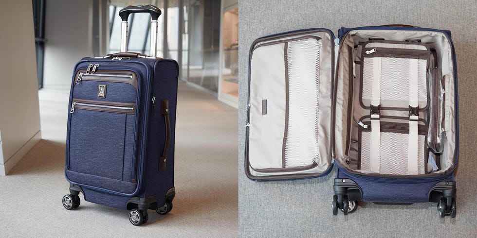 an internal and external view of the travel pro platinum elite luggage