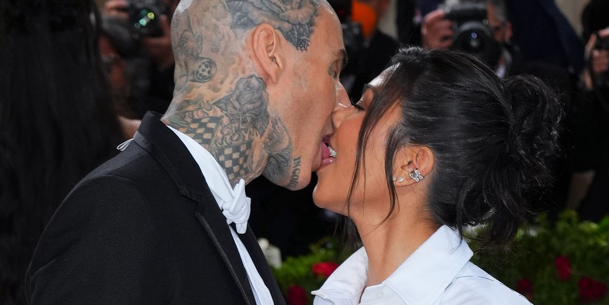 Why Kourtney Kardashian and Travis Barker Kiss With Tongues in Public So Often