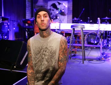 travis barker's "give the drummer some" press day