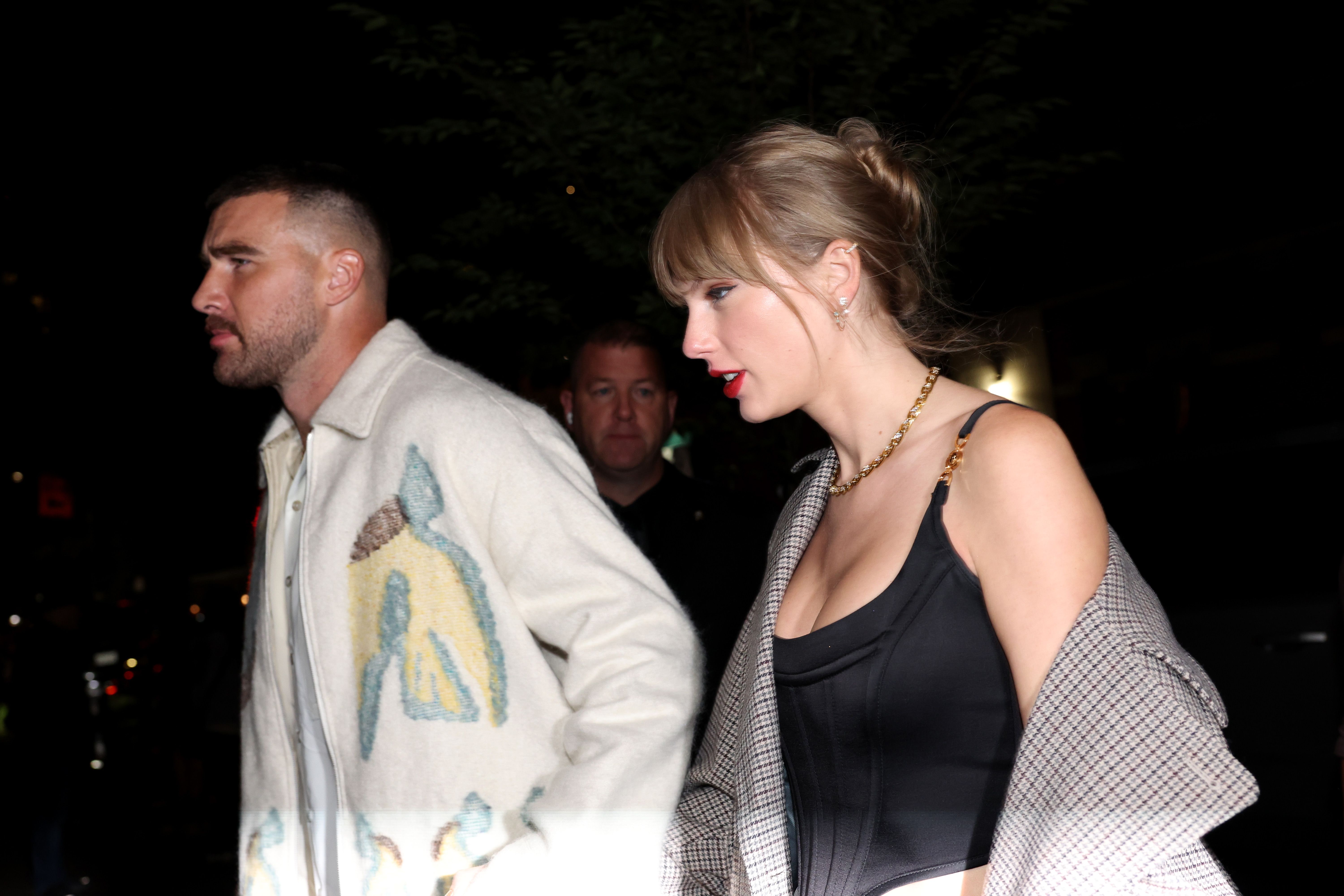 Taylor Swift and Travis Kelce Seen at Kansas City Steakhouse