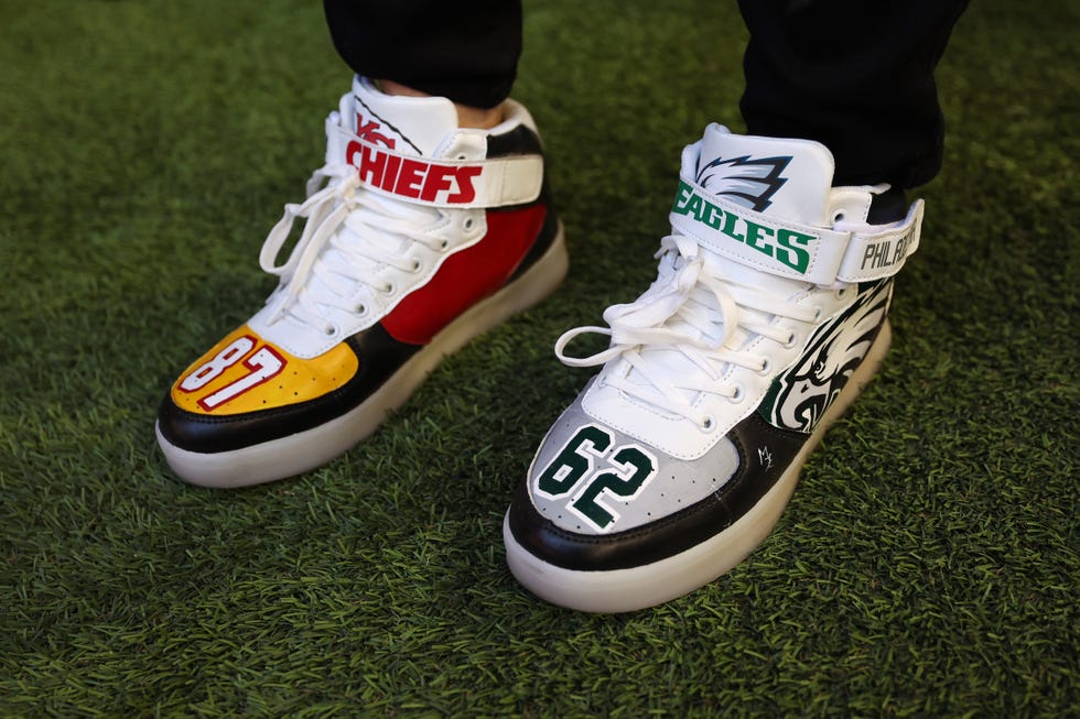 Super Bowl 2023: Mama Kelce's split Eagles-Chiefs jacket designed