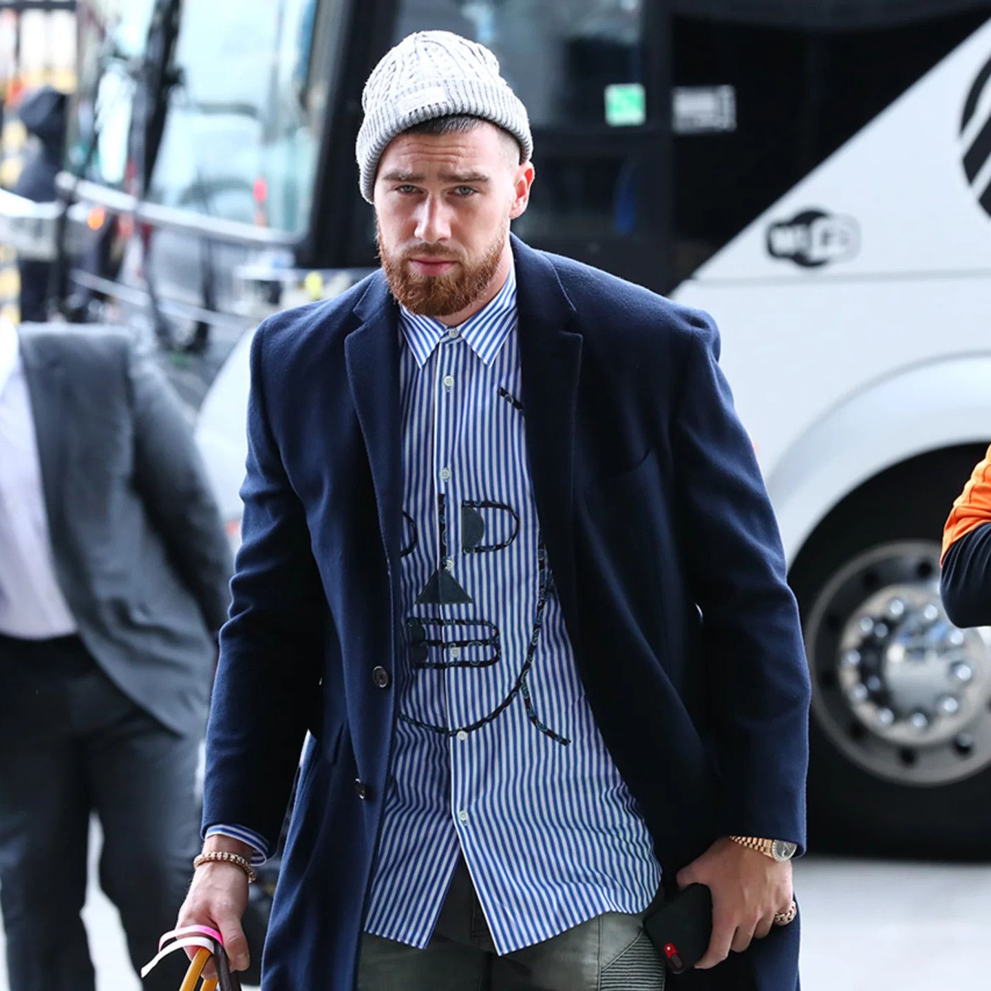 Travis Kelce Denim Suit