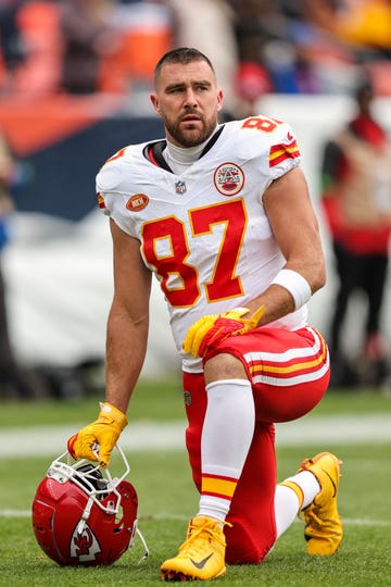 Travis Kelce Loves His Comfy Velvet Curtain Pants