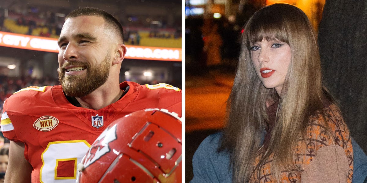 travis kelce: Travis Kelce opens up about dating Taylor Swift and  navigating public scrutiny, calls girlfriend 'genius' - The Economic Times