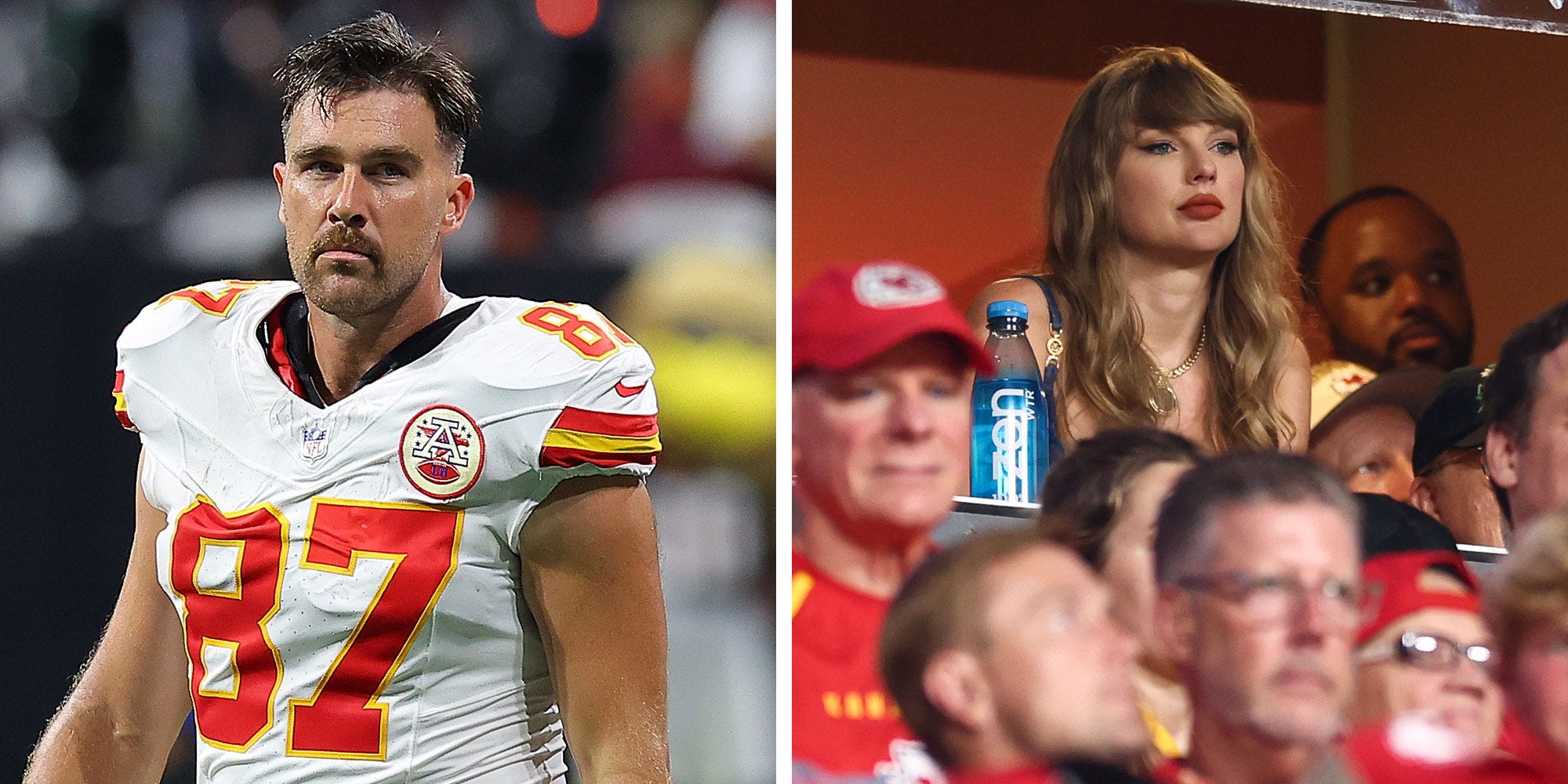 The singer has only attended Kelce's home games so far this season.