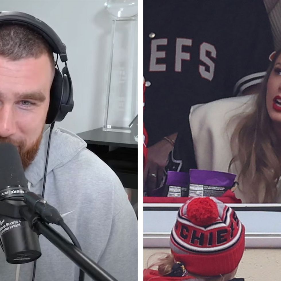 The Kansas City Chiefs player didn't address his midnight kiss with Swift on his podcast, but he shared other details.