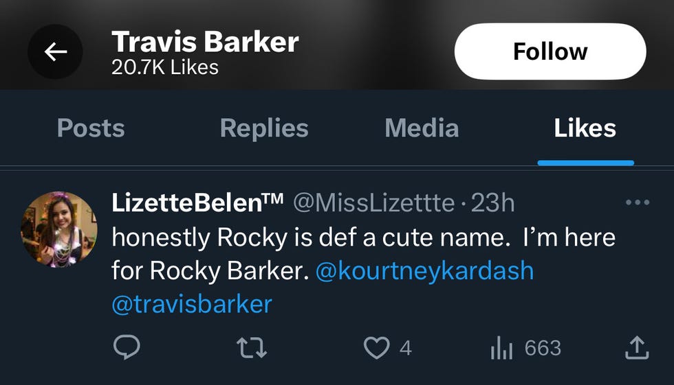 travis barker's like