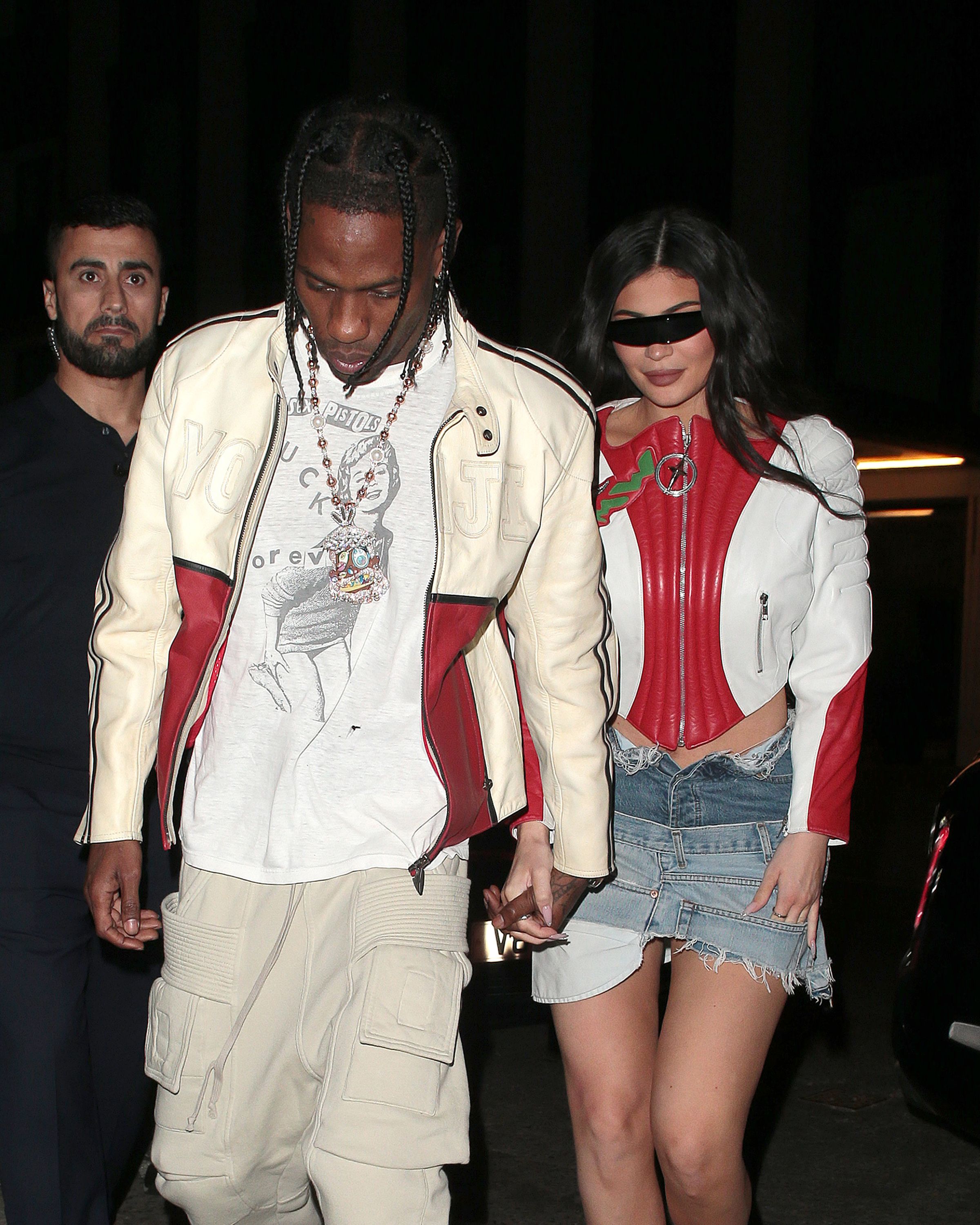 Kylie Jenner & Boyfriend Travis Scott Attend Louis Vuitton Fashion