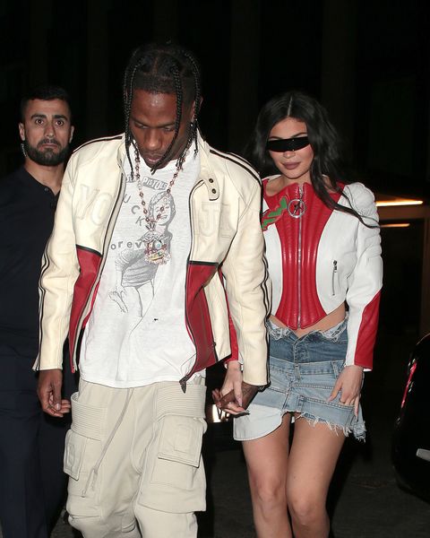 travis scott and kylie jenner in london on august 6, 2022