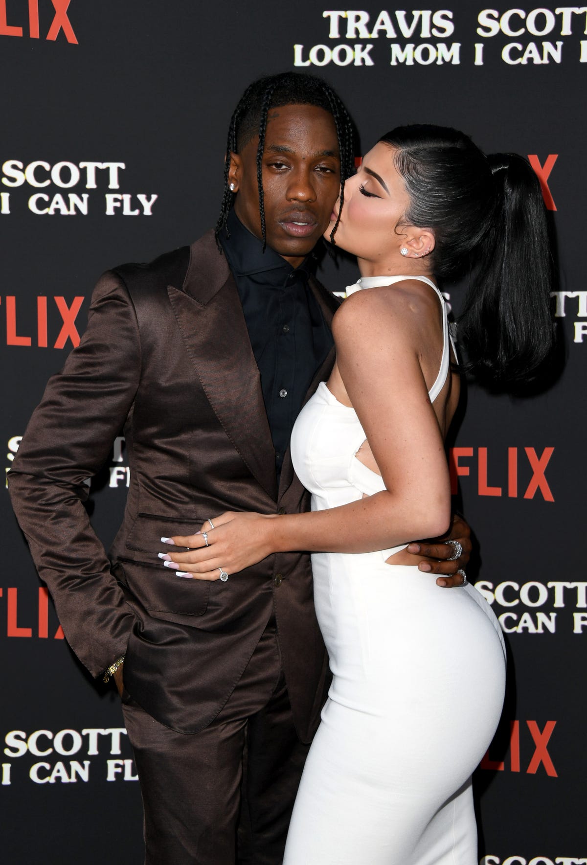 Kylie Jenner & Travis Scott Show Nonstop PDA at Netflix Premiere