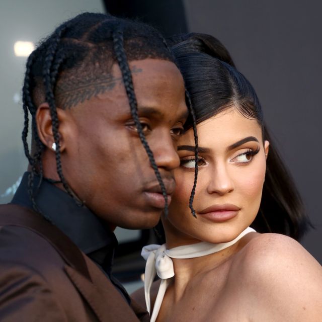 Travis Scott and Kylie Jenner attend the Travis Scott: "Look Mom I Can Fly" Los Angeles Premiere at The Barker Hanger on Aug