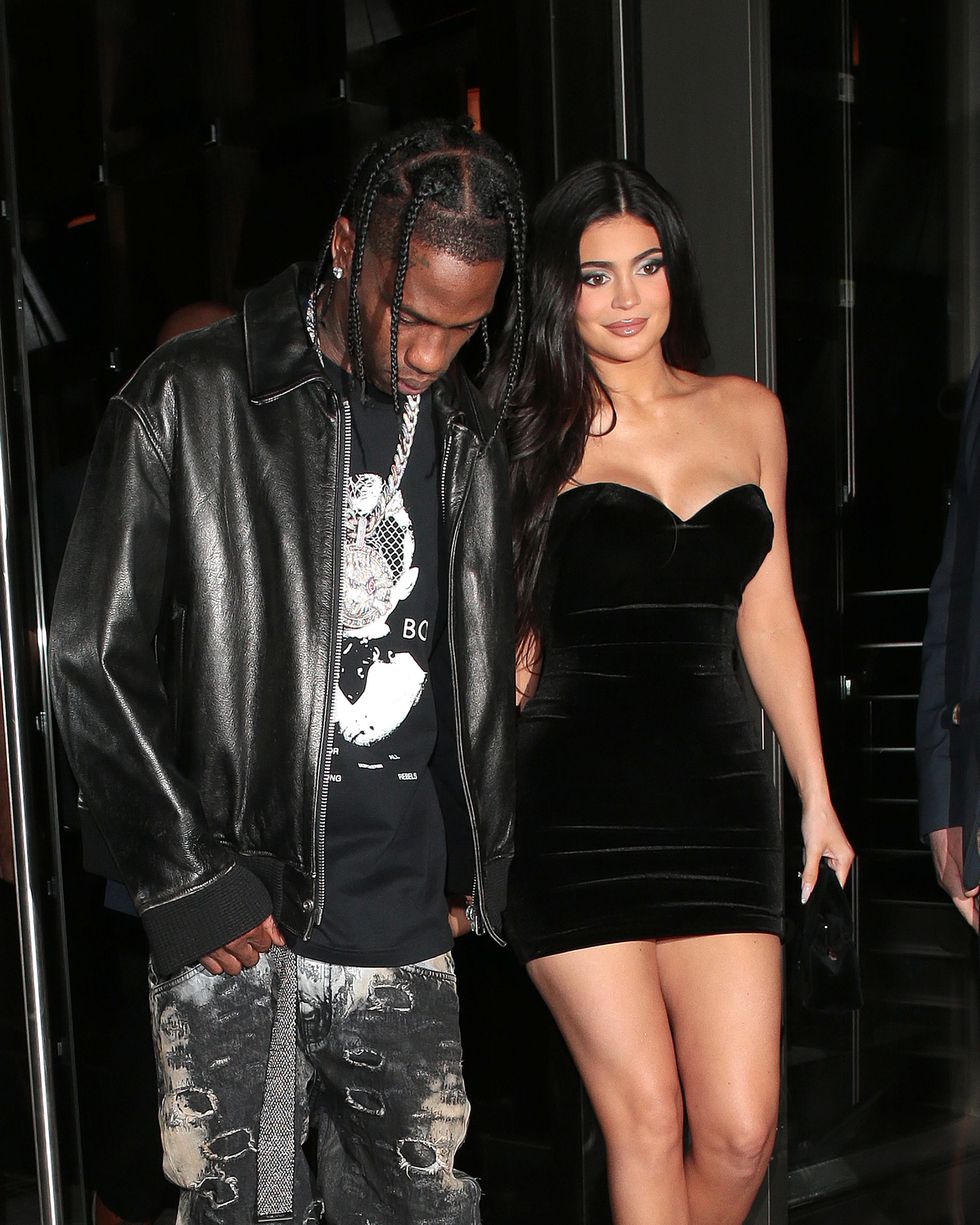 kylie jenner and travis scott in london on august 4, 2022