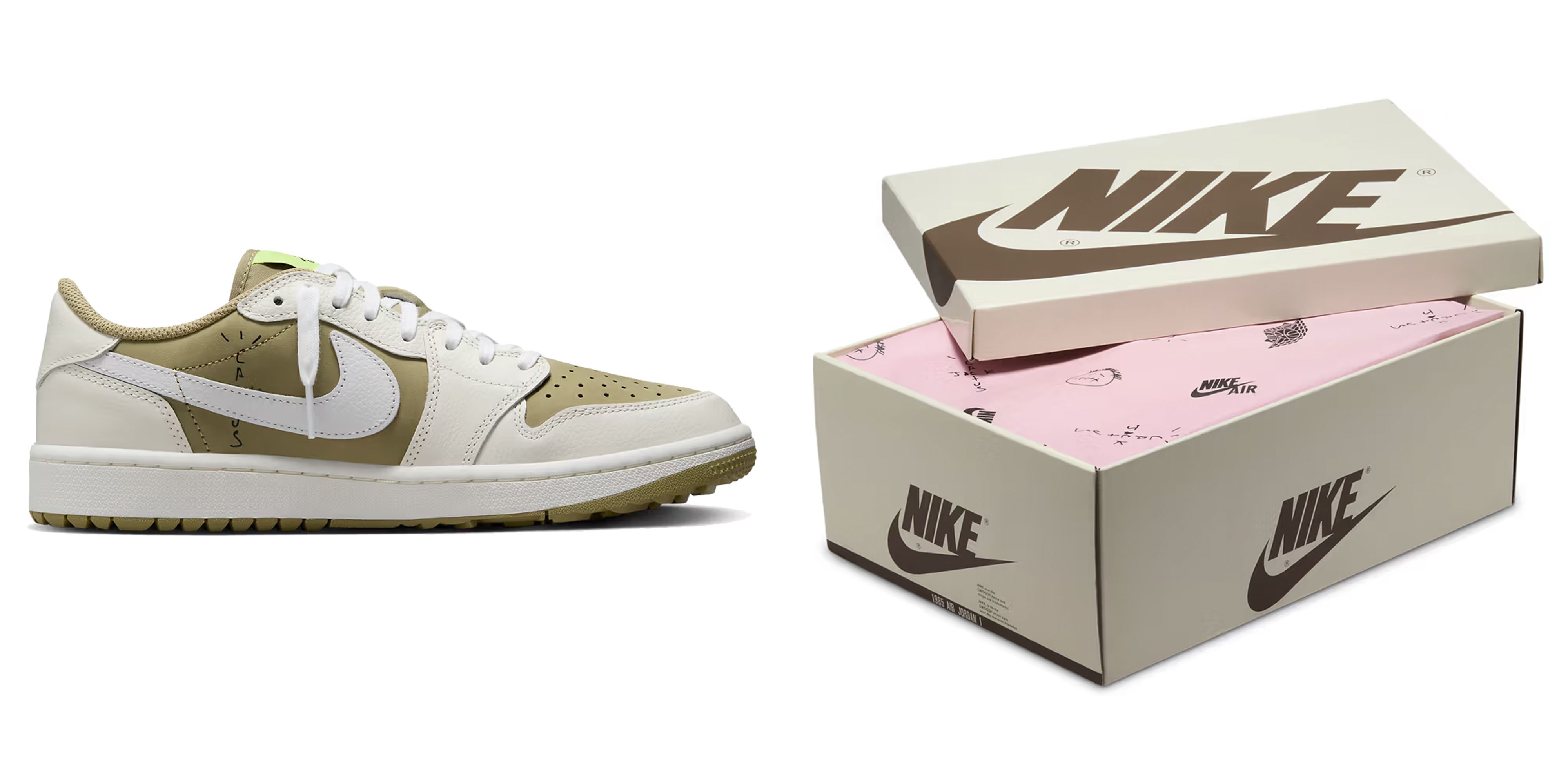 How to Buy the Travis Scott x Air Jordan 1 Low Golf 'Neutral Olive'