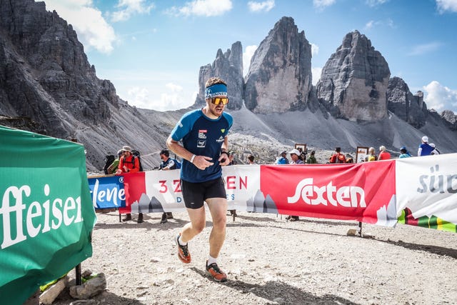 corsa in montagna tre cime lavaredo