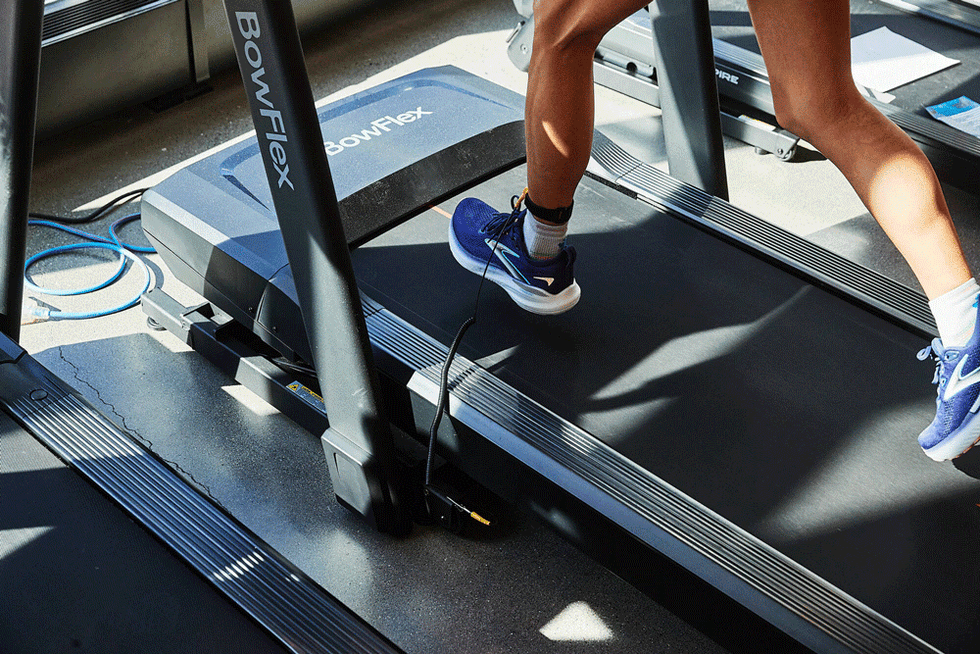 runner on treadmill