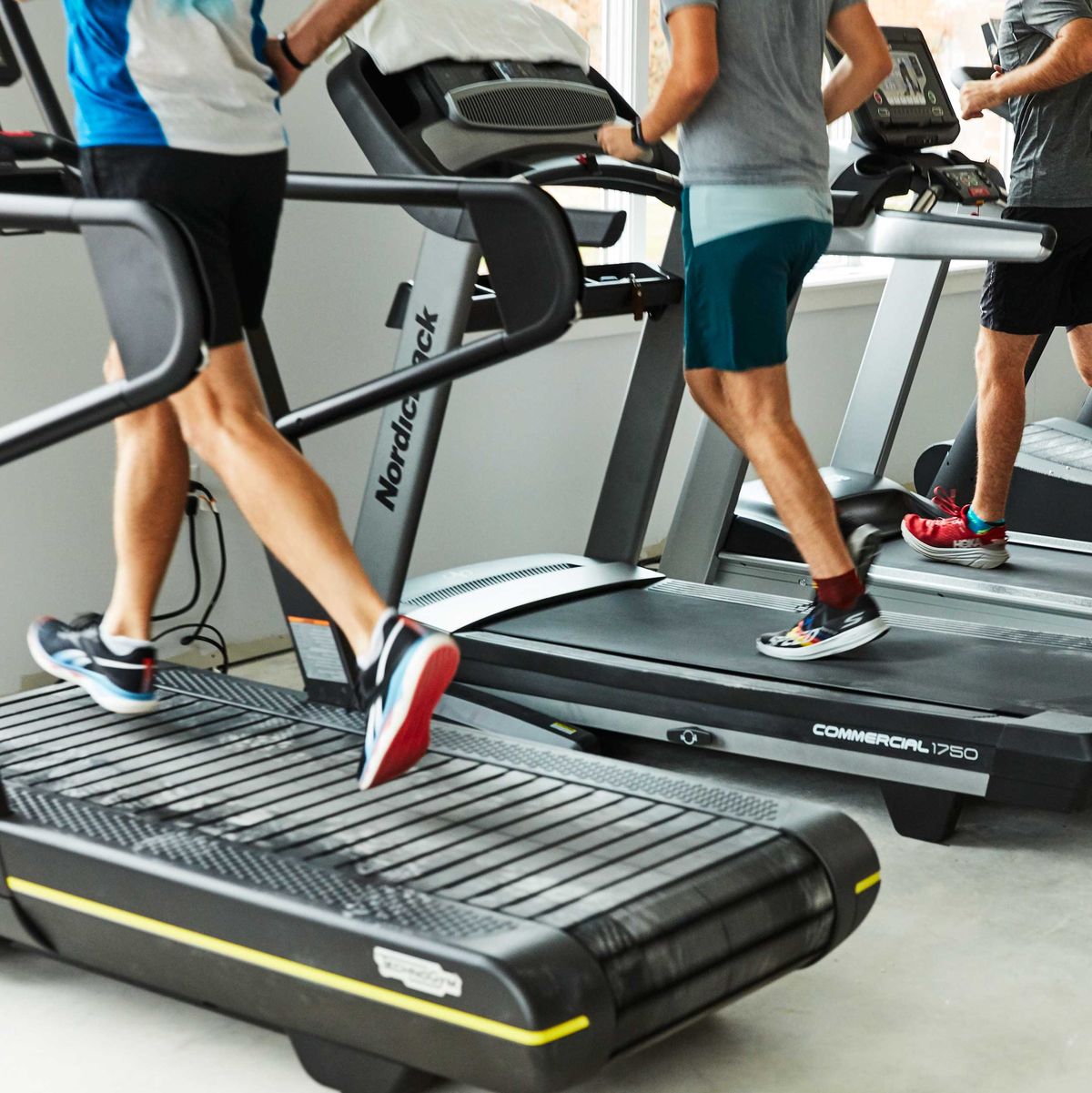 runners on treadmills