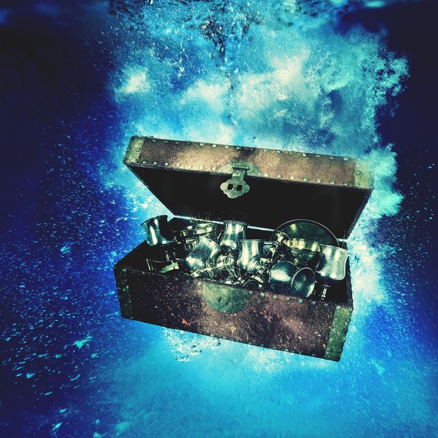 treasure chest underwater