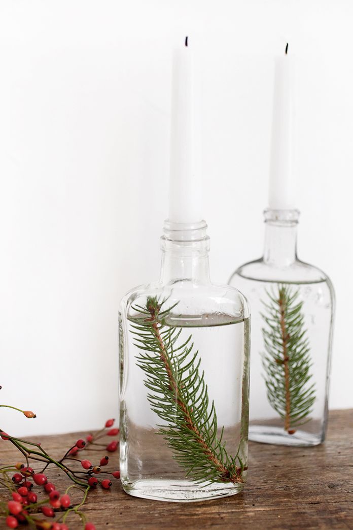tree branch candle holders christmas centerpieces
