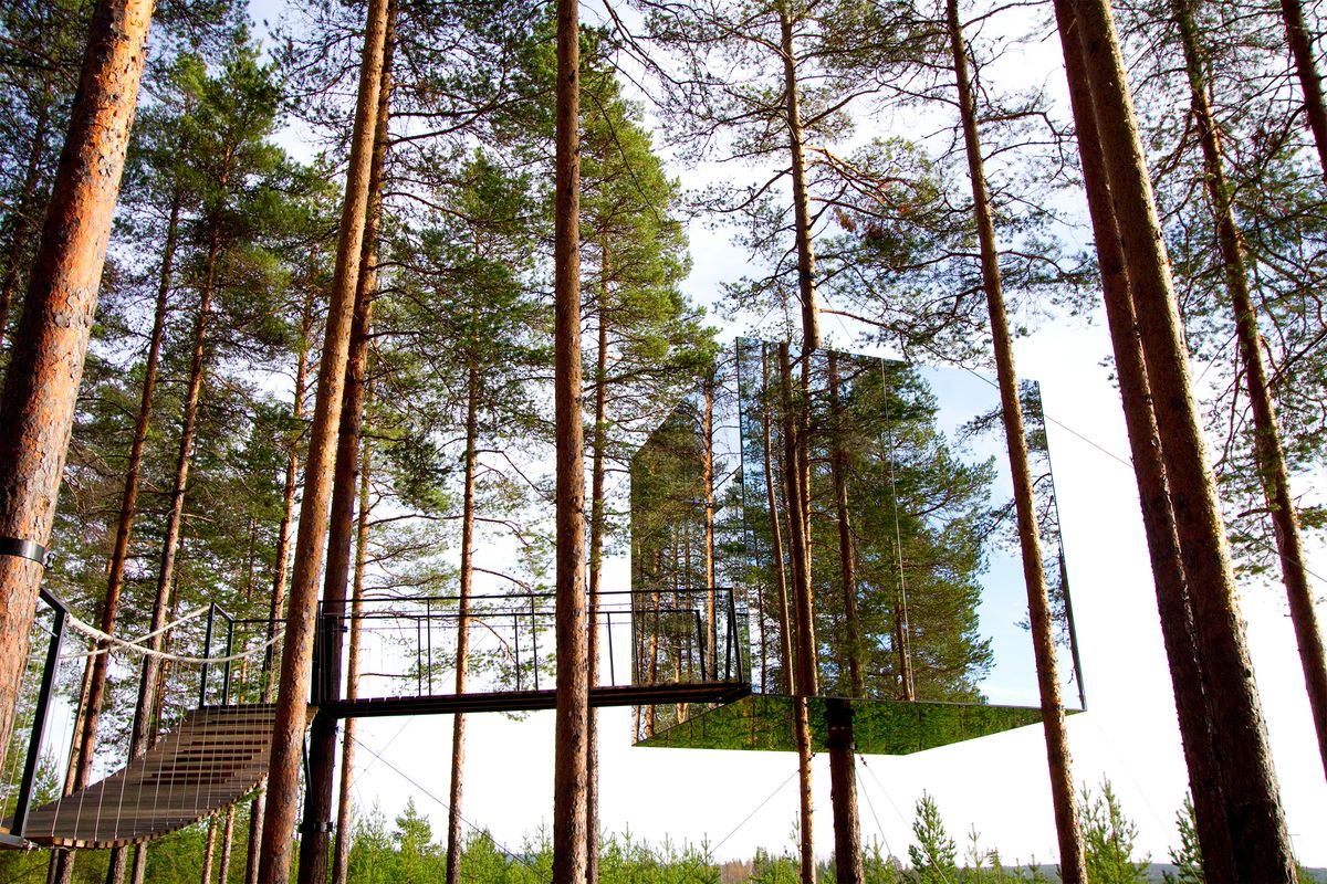Treehotel Sweden - Mirrored Treehouse Hotel in Sweden
