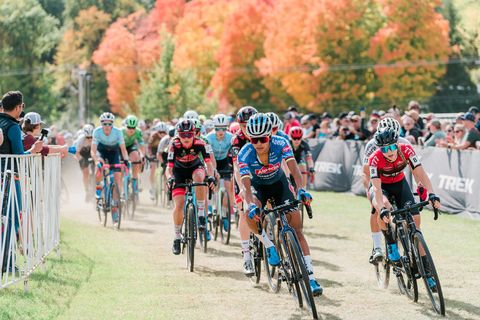 racers at the trek cx cup in waterloo, wisconsin during the weekend of october 7 8 9 2022