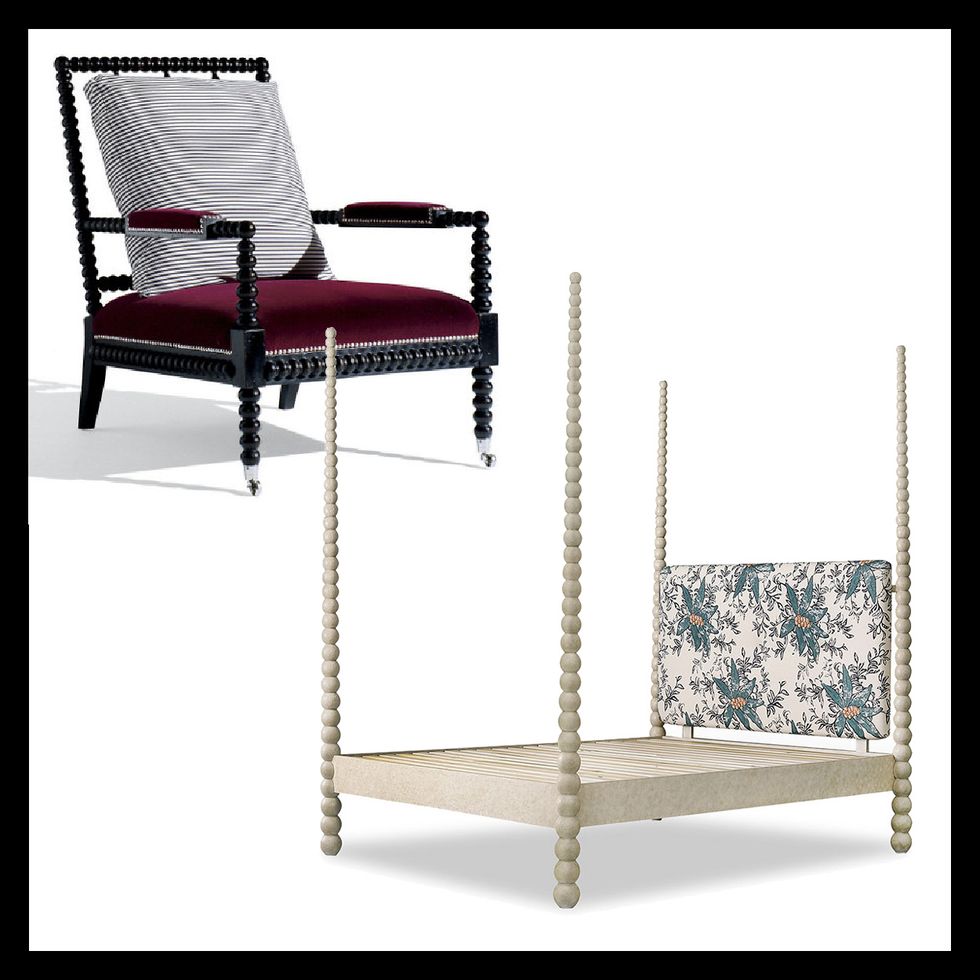 bobbin chair by ralph lauren home and bobbin four poster bed by julian chichester