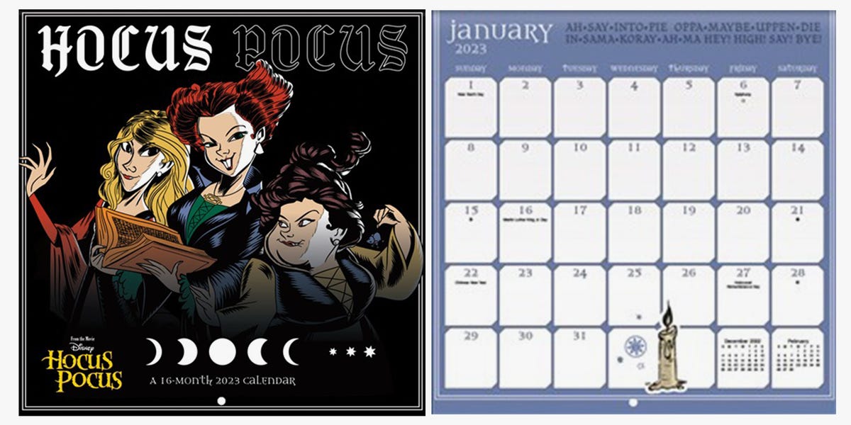 You Can Get the 20222023 ‘Hocus Pocus’ Calendar to Bring the Witchy You Can Get the 20222023 ‘Hocus Pocus’ Calendar to Bring the Witchy