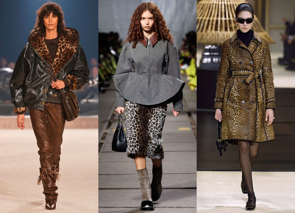 models wearing animal print