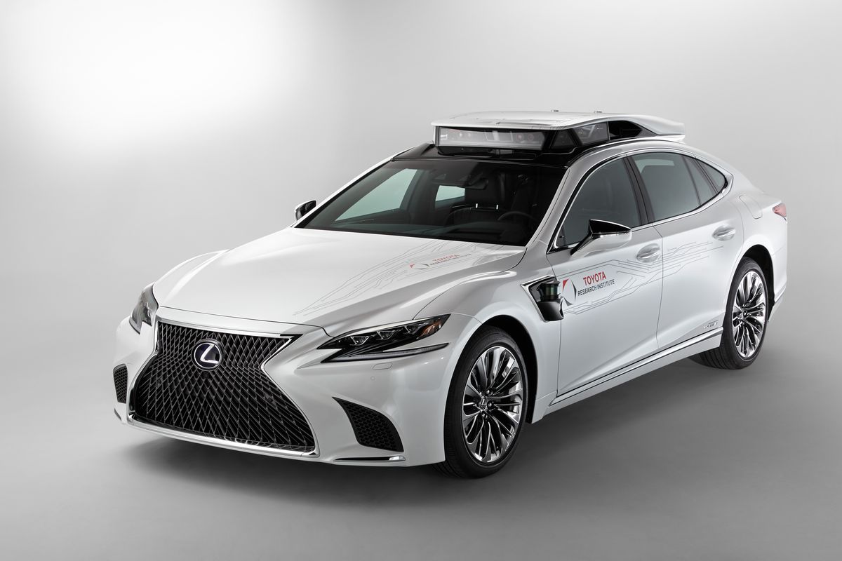 Toyota autonomous testing Lexus LS